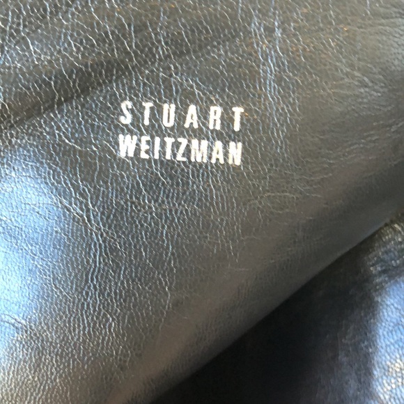 SOLD:Stuart Weitzman Pointed Toe Leather Boots - Picture 7 of 10